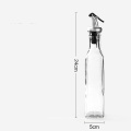 Oil Dispenser 300Ml New Kitchen Factory Direct Cooking Gold Olive Sauce Jar Oil Vinegar Dispenser Glass Bottle Set